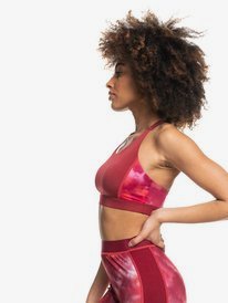 2 Mermaid Squad - Sport-BH mit hoher Unterstützung für Frauen Rot ERJKT03808 Roxy