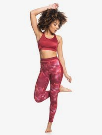 3 Mermaid Squad - Sport-BH mit hoher Unterstützung für Frauen Rot ERJKT03808 Roxy