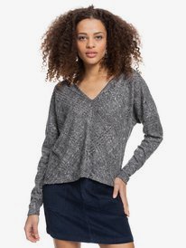 4 High Tide - Sweat pour Femme Noir ERJKT03817 Roxy