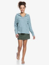 3 Surfer Paradise - Felpa con cappuccio da Donna Blue ERJKT03822 Roxy