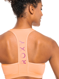 4 Back To You - Sport-BH mit mittlerer Unterstützung für Frauen Rosa ERJKT03859 Roxy