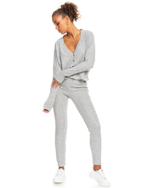 3 Lazy Day - Jersey Abierto con Botones para Mujer Gris ERJKT03907 Roxy