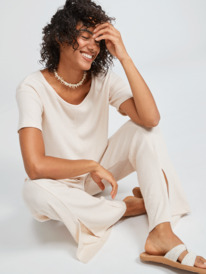 1 Go Your Way Top - Top côtelé oversize pour Femme  ERJKT03945 Roxy