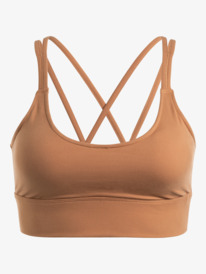 5 Heart Into It Elongated - Brassière de sport pour Femme Marron ERJKT03976 Roxy