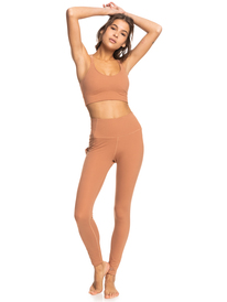 2 Heart Into It Elongated - Brassière de sport pour Femme Marron ERJKT03976 Roxy