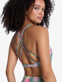 4 Heart Into It Pt - Brassi&egrave;re de sport pour Femme Vert ERJKT04012 Roxy