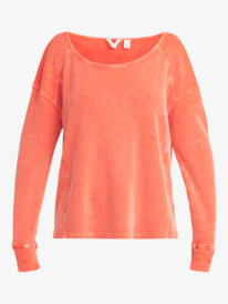 5 Boho Mind - Maglia in punto wafer con maniche lunghe da Donna Orange ERJKT04063 Roxy