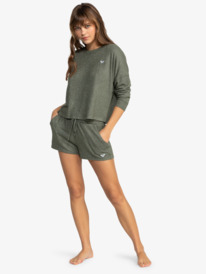 3 Saturdaze Cosy - Haut manches longues pour Femme Vert ERJKT04164 Roxy