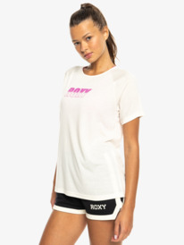 6 Everyday Flow  - Technisch T-shirt voor Dames Beige ERJKT04168 Roxy