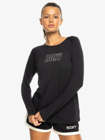 0 Everyday Flow   - Camiseta técnica para Mujer Negro ERJKT04169 Roxy