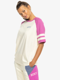 1 Essential Energy - T-shirt de sport à manches courtes pour Femme Rose ERJKT04177 Roxy