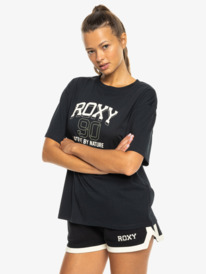 1 Essential Energy - T-shirt de sport à manches courtes pour Femme Noir ERJKT04179 Roxy