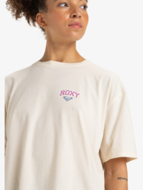 2 Essential Energy - T-shirt de desporto de mangas curtas para Mulher Beige ERJKT04179 Roxy