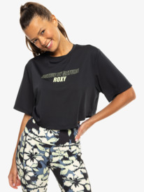 6 Beach Bound - Crop top à manches courtes pour Femme Noir ERJKT04182 Roxy