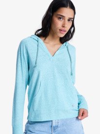 0 Destination Surf - Sweatshirt com capuz para mulher Azul ERJKT04187 Roxy