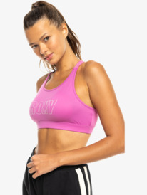 1 Everyday Flow - Medium Impact Sport Bra for Women Pink ERJKT04192 Roxy