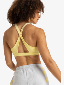 4 Everyday Flow - Sujetador deportivo de mediano impacto para Mujer Amarillo ERJKT04192 Roxy