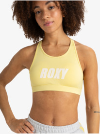 0 Everyday Flow - Sujetador deportivo de mediano impacto para Mujer Amarillo ERJKT04192 Roxy