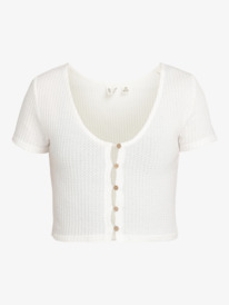 4 Born With It - Cropped Top for Women White ERJKT04196 Roxy