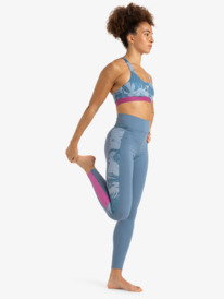 7 Pure Pursuit - Sujetador deportivo de mediano impacto para Mujer Azul ERJKT04199 Roxy