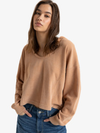 0 Notice Me - Sudadera ligera con capucha para Mujer Marron ERJKT04201 Roxy