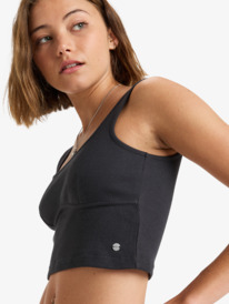 2 Pretty Please - Tanktop mit Cropped Fit für Frauen Schwarz ERJKT04212 Roxy