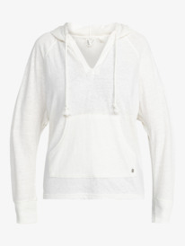 9 Destination Surf - Sweatshirt com capuz para Mulher Branco ERJKT04221 Roxy