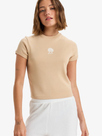 4 Paradise Baby - Crop top pour Femme Beige ERJKT04243 Roxy