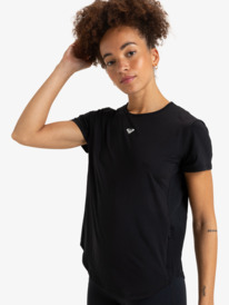 0 Bold Moves 2.0 - T-shirt technique à manches courtes pour Femme Noir ERJKT04247 Roxy