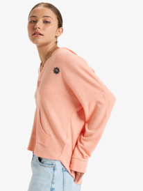 1 Sunday Cozy - Sweat à capuche pour Femme Rose ERJKT04258 Roxy