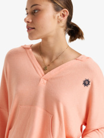 2 Sunday Cozy - Pullover Hoodie for Women Pink ERJKT04258 Roxy