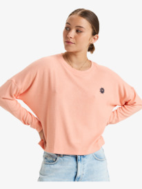 0 Sunday Cozy - Top met Lange Mouw voor Dames Pink ERJKT04259 Roxy