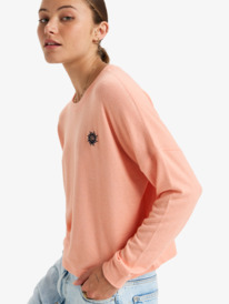 1 Sunday Cozy - Top met Lange Mouw voor Dames Pink ERJKT04259 Roxy