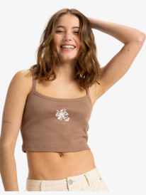 0 Summer Soul - Vest Top voor Dames Brown ERJKT04270 Roxy