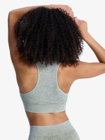 4 Chillout Seamless Washed - Brassi&egrave;re de sport pour Femme Vert ERJKT04273 Roxy