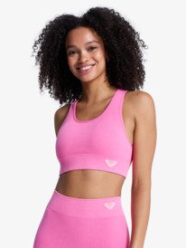 0 Chillout Seamless Washed - Soutien de desporto para Mulher Pink ERJKT04273 Roxy
