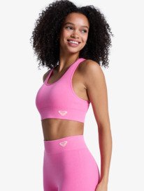 1 Chillout Seamless Washed - Soutien de desporto para Mulher Pink ERJKT04273 Roxy