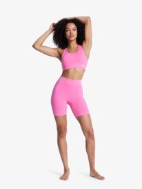 3 Chillout Seamless Washed - Soutien de desporto para Mulher Pink ERJKT04273 Roxy
