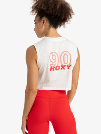 6 Essential Energy - Crop Top for Women White ERJKT04274 Roxy