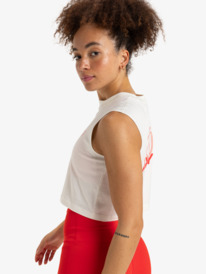 3 Essential Energy - Crop Top for Women White ERJKT04274 Roxy