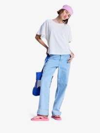 2 Time For Palm Tree - T-Shirt für Frauen Weiss ERJKT04275 Roxy