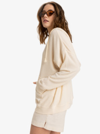 1 Ocean Drive - Sudadera con capucha para Mujer Beige ERJKT04280 Roxy