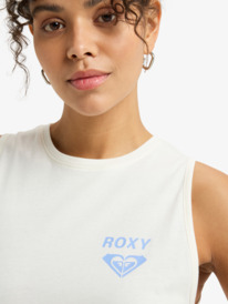 5 Essential Energy - Camiseta Deportiva Sin Mangas para Mujer Blanco ERJKT04287 Roxy