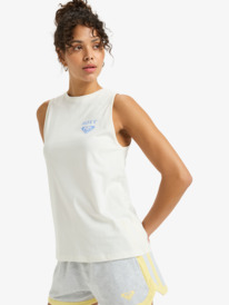 1 Essential Energy - Camiseta Deportiva Sin Mangas para Mujer Blanco ERJKT04287 Roxy