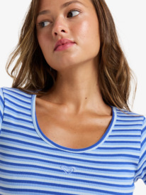 4 Mini Stripe - T-shirt met Korte mouw voor Dames Purple ERJKT04302 Roxy