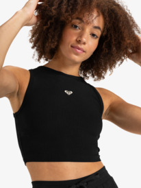 0 Rise & Vibe - Camiseta Deportiva Sin Mangas para Mujer Negro ERJKT04303 Roxy