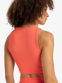 5 Rise & Vibe - Camiseta Deportiva Sin Mangas para Mujer Naranja ERJKT04303 Roxy