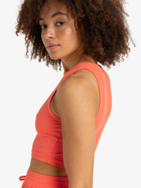 2 Rise & Vibe - Sport Tanktop voor Dames Orange ERJKT04303 Roxy