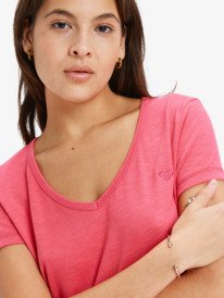 3 Is Flowing Top V - T-Shirt mit V-Ausschnitt für Frauen Rosa ERJKT04306 Roxy