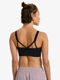 8 Heart Into It Attitude - Sport Bra for Women Black ERJKT04326 Roxy